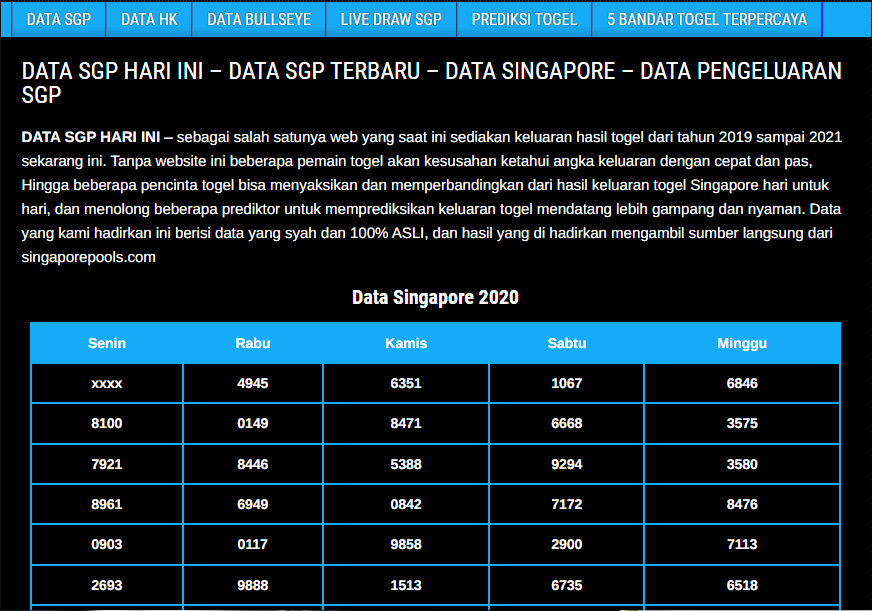 data sgp